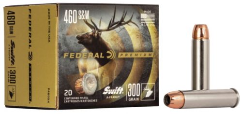 Federal Premium Centerfire Handgun Ammunition .460 S&W 300 grain Swift A-Frame Centerfire Pistol Ammunition
