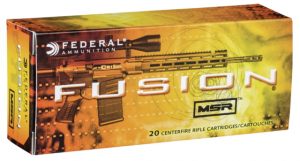Federal Premium FUSION MSR 6.8mm Remington SPC 90 grain Fusion Soft Point Centerfire Rifle Ammunition