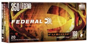 Federal Premium FUSION SOFT POINT .350 Legend 160 grain Fusion Soft Point Centerfire Rifle Ammunition