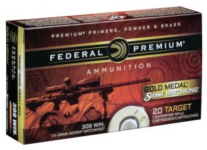 Federal Premium GOLD MEDAL .25-06 Remington 142 grain Sierra MatchKing Boat Tail Hollow Point Centerfire Rifle Ammunition