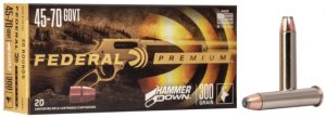 Federal Premium HAMMER DOWN .45-70 Government 300 grain Bonded Soft Point Centerfire Rifle Ammunition