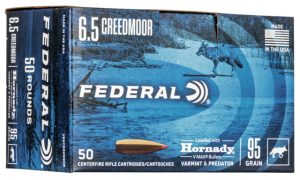 Federal Premium HORNADY V-MAX BULK 6.5 Creedmoor 95 grain Hornady V-Max Centerfire Rifle Ammunition