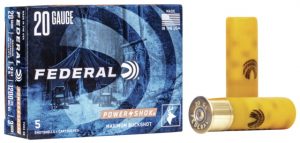 Federal Premium Power Shok 20 Gauge 20 Pellets Power Shok Buckshot Centerfire Shotgun Ammunition