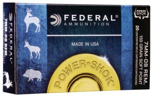 Federal Premium Power-Shok 7mm-08 Remington 150 grain Jacketed Soft Point Centerfire Rifle Ammunition