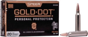 Federal Premium SPEER GOLD DOT .223 Remington 55 grain Speer Gold Dot Soft Point Centerfire Rifle Ammunition