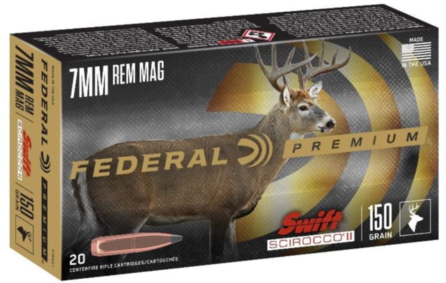 Federal Premium SWIFT SCIROCCO .300 Winchester Magnum 180 grain Swift Scirocco Polymer Tip Centerfire Rifle Ammunition