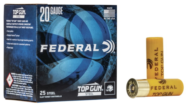 Federal Premium Top 20 Gauge 7/8 oz Top Gun – Steel Centerfire Shotgun Ammunition