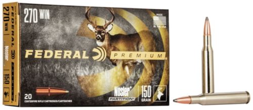 Federal Premium VITAL-SHOK .270 Winchester 150 grain Nosler Partition Centerfire Rifle Ammunition