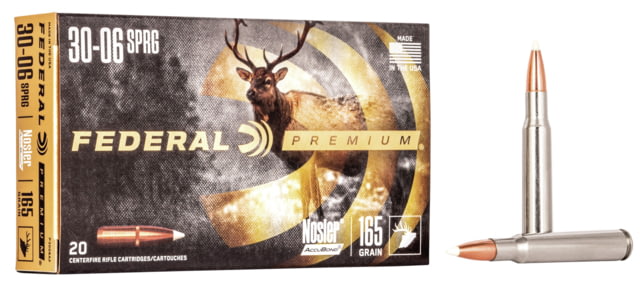 Federal Premium VITAL-SHOK .30-06 Springfield 165 grain Nosler AccuBond Centerfire Rifle Ammunition