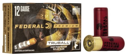 Federal Premium Vital Shok 12 Gauge 1 oz TruBall Deep Penetrator Rifled Slug Centerfire Shotgun Ammunition