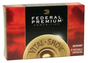 Federal Premium Vital Shok 12 Gauge 15 Pellets Buckshot Centerfire Shotgun Ammunition