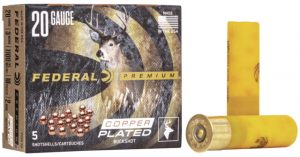 Federal Premium Vital Shok 20 Gauge 18 Pellets Buckshot Centerfire Shotgun Ammunition