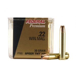 Federal Premium V•Shok .22 Winchester Magnum Rimfire 30 grain Speer TNT Hollow Point Rimfire Ammunition