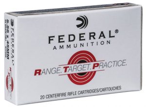 Federal RTP556 Range And Target 223 Rem 55 Gr Full Metal Jacket (FMJ) 20 Bx/ 25
