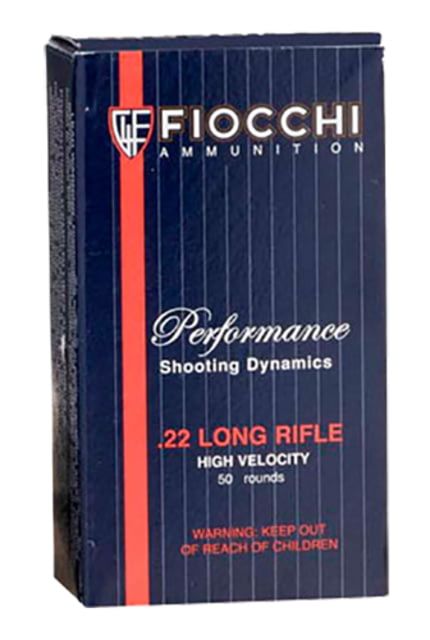 Fiocchi 22FHVCHP Shooting Dynamics Sport And Hunting 22 LR 38 Gr Copper Plated Rimfire Ammunition
