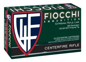 Fiocchi 260HSA Extrema 260 Rem 129 Gr SST Polymer Tip BT 20 Bx/ 10 Cs
