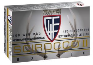 Fiocchi 300WMSCA Extrema 300 Win Mag 180 Gr Swift Scirocco II Boat Tail Spitzer