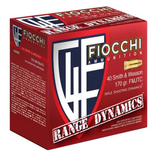 Fiocchi 40ARD Range Dynamics 40 S&W 170 Gr Full Metal Jacket Truncated-Cone (TC