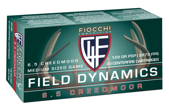 Fiocchi 65CMB Shooting Dynamics 6.5 Creedmoor 129 Gr Pointed Soft Point (PSP) 2