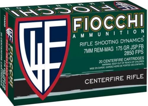 Fiocchi Ammo 7mm Rem. Mag. 175gr. Interlock Fb 20-pack