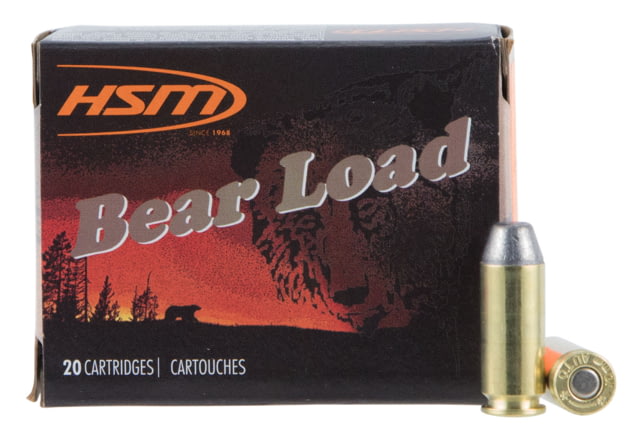 HSM 10MM9N20 Bear Load 10mm Auto 200 Gr Round Nose Flat Point (RNFP) 20 Bx/ 20