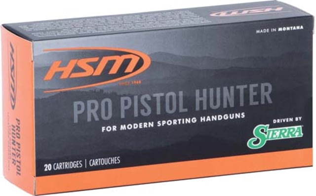 HSM 35722N Pro Pistol 357 Mag 158 Gr Jacketed Soft Point 50 Bx/ 10 Cs