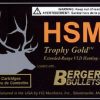 HSM BER300WBY168 Trophy Gold 300 Wthby Mag 168 Gr Match Very Low Drag 20 Bx/ 20
