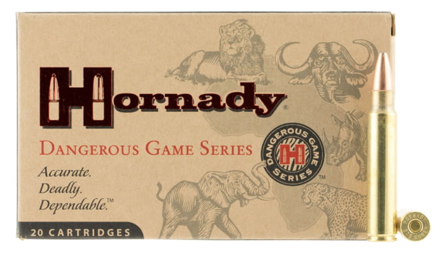Hornady 82662 Dangerous Game 450 Rigby 480 Gr Dangerous Game Solid 20 Bx/ 6 Cs