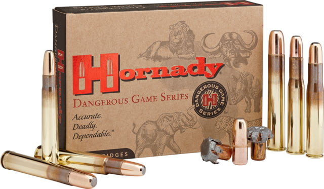 Hornady 82668 Dangerous Game 450 Rigby 480 Gr DGX Bonded 20 Bx/ 6 Cs