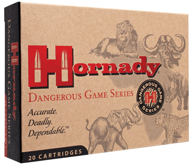 Hornady 82682 Dangerous Game 500-416 Nitro Express 400 Gr Dangerous Game Solid