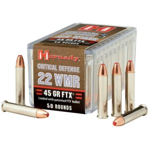 Hornady Critical Defense .22 Winchester Magnum Rimfire 45 grain FTX Rimfire Ammunition