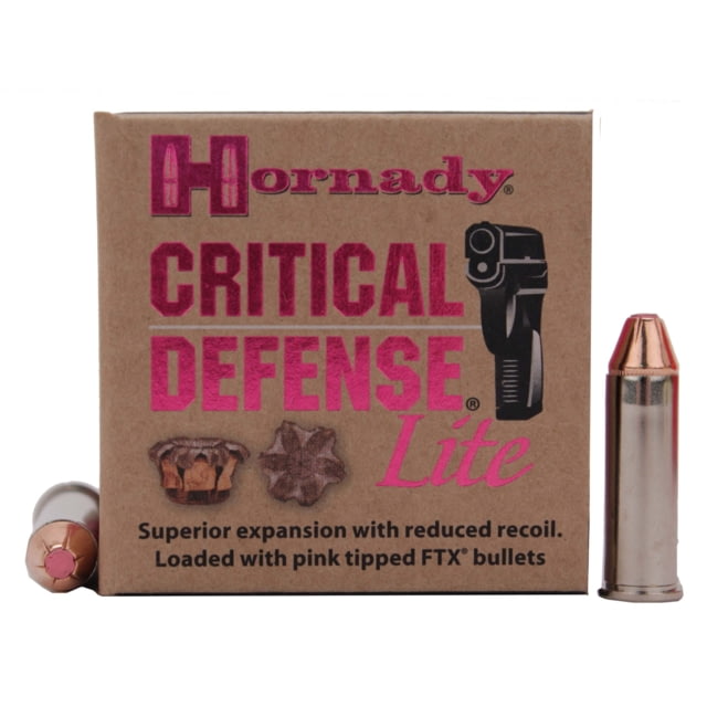 Hornady Critical Defense .38 Special 90 grain FTX Critical defense lite Centerfire Pistol Ammunition
