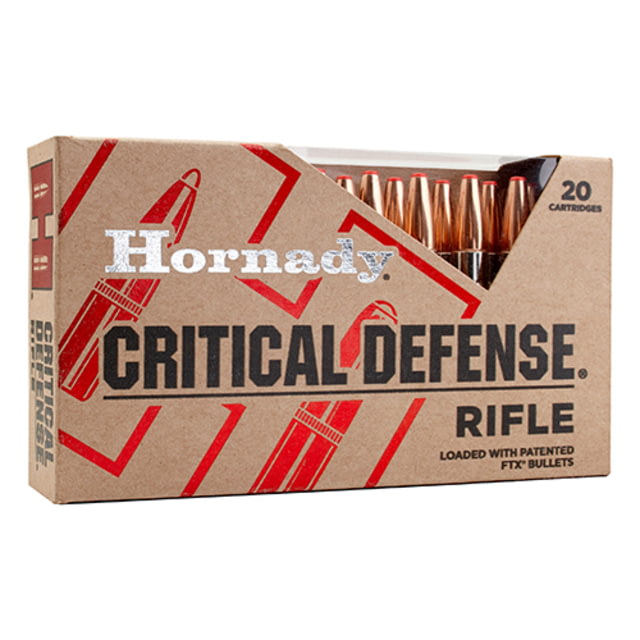 Hornady Critical Defense Rifle .308 Winchester 155 grain FTX Centerfire Rifle Ammunition