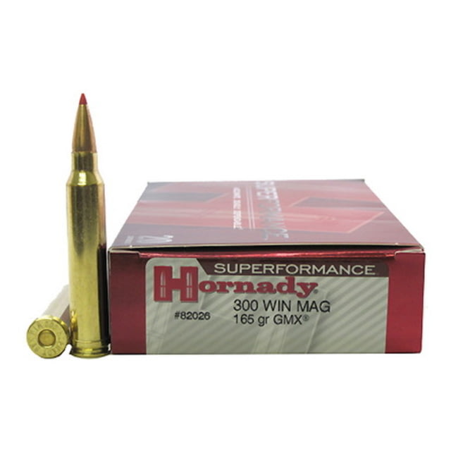 Hornady Superformance .300 Winchester Magnum 165 grain GMX Centerfire Rifle Ammunition