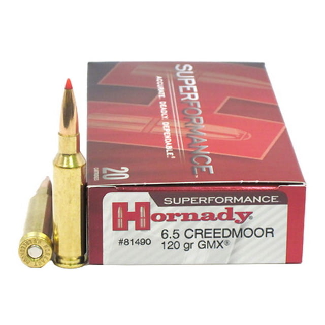 Hornady Superformance 6.5 Creedmoor 120 grain GMX Centerfire Rifle Ammunition