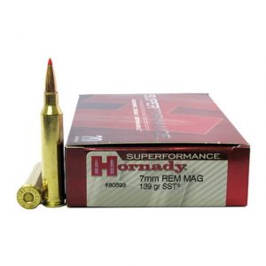 Hornady Superformance 7mm Remington Magnum 139 grain SST Centerfire Rifle Ammunition