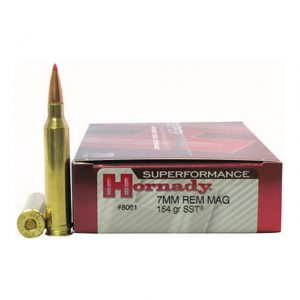 Hornady Superformance 7mm Remington Magnum 154 grain SST Centerfire Rifle Ammunition