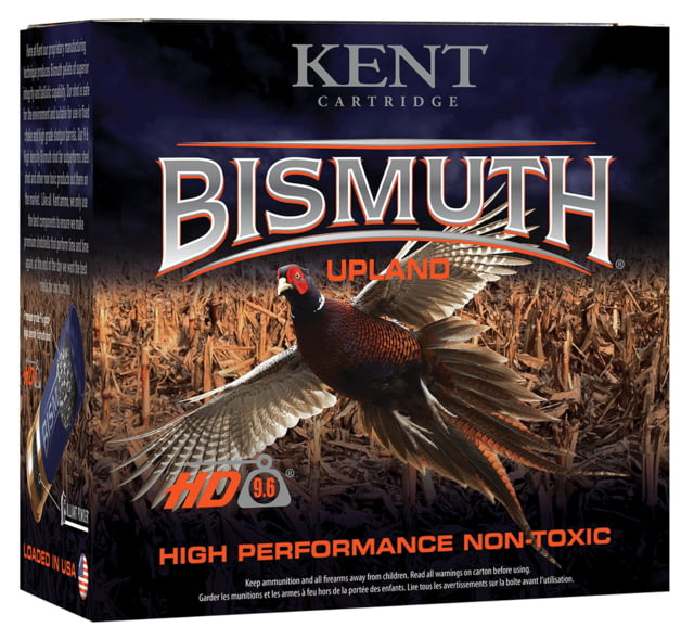 Kent Cartridge B123U425 Bismuth Upland 12 Gauge 3.00" 1 1/2 Oz 5 Shot 25 Bx/ 10