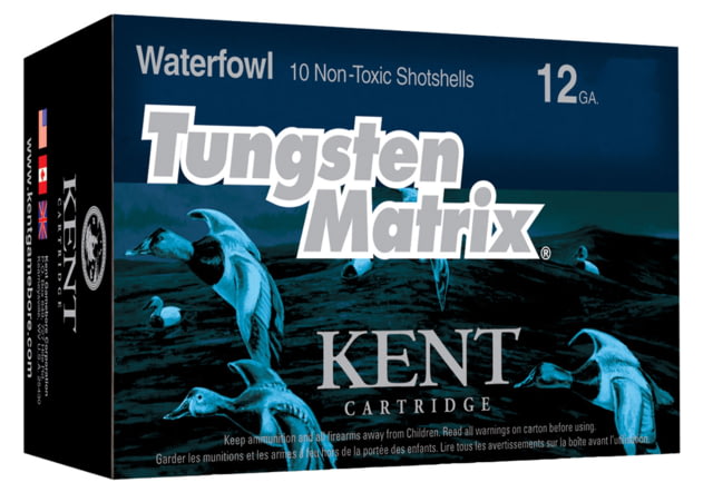 Kent Cartridge C123NT365 Tungsten Matrix 12 Gauge 3" 1-1/4 Oz 5 Shot 10 Bx/ 10 C