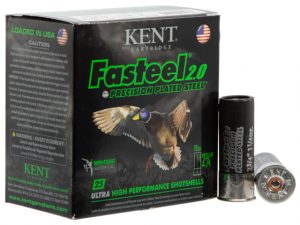Kent Cartridge K122FS362 Fasteel 2.0 12 Gauge 2.75" 1-1/4 Oz 2 Shot 25 Bx/ 10 Cs