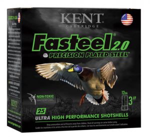 Kent Cartridge K123FS404 Fasteel Waterfowl 12 Gauge 3" 1-3/8 Oz 4 Shot 25 Bx/ 10