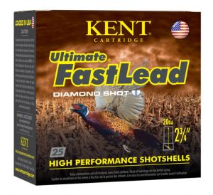 Kent Cartridge K202UFL2875 Ultimate Fast Lead 20 Gauge 2.75" 1 Oz 7.5 Shot 25 B