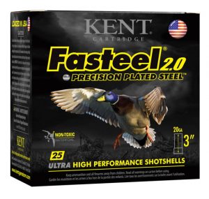 Kent Cartridge K203FS283 Fasteel 2.0 20 Gauge 3" 1 Oz 3 Shot 25 Bx/ 10 Cs