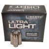 Liberty Ammunition Ultra-Lights 9mm +P 50 grain Hollow Point Centerfire Pistol Ammunition