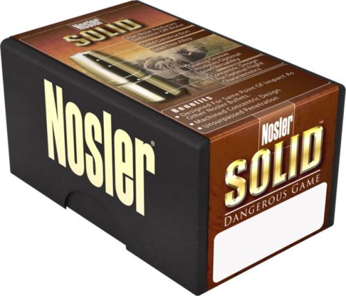 Nosler .416 Remington Magnum Solid 400 grain Nickle Plated Cased Rifle Ammunition