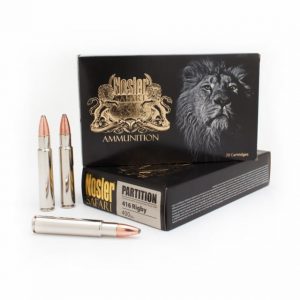 Nosler .416 Rigby Partition 400 grain Nickle Plated Cased Rifle Ammunition