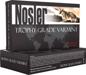 Nosler 60028 Trophy Grade Varmint 223 Rem 55 Gr E-Tip 20 Bx/ 10 Cs