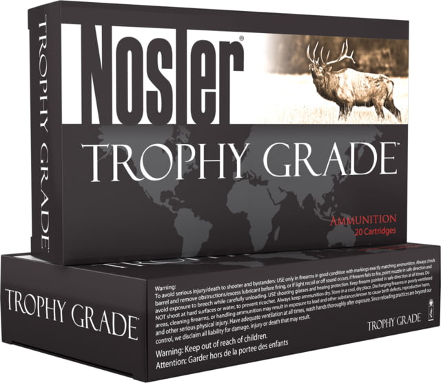 Nosler 60068 Trophy Grade 300 Wthby Mag 180 Gr E-Tip 20 Bx/ 10 Cs
