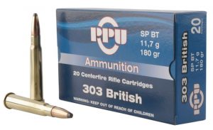 PPU PP303S2 Standard Rifle 303 British 180 Gr Soft Point (SP) 20 Bx/ 10 Cs