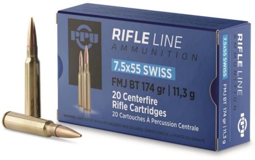 Ppu Ammo 7.5x55 Swiss 174gr. Fmj 20-pack